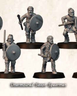 Medbury Miniatures: Unarmoured Saxon Spearman (6)