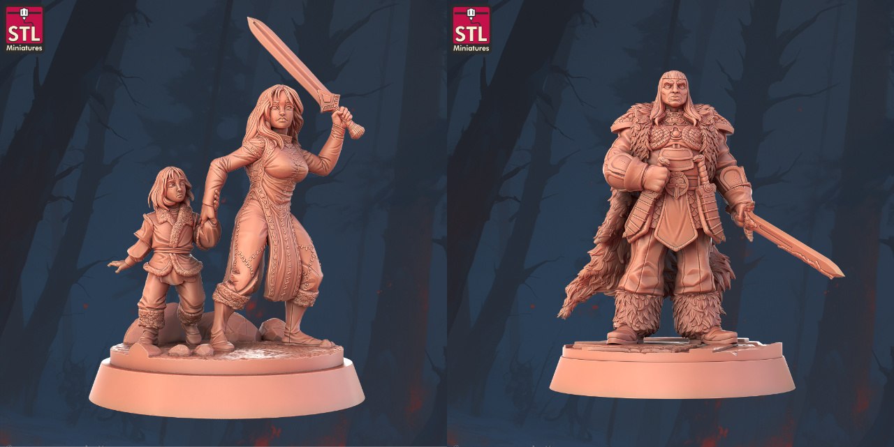 STL-Miniatures: Conan the Barbarian Movie Set C - The Riddle of Steel (3)