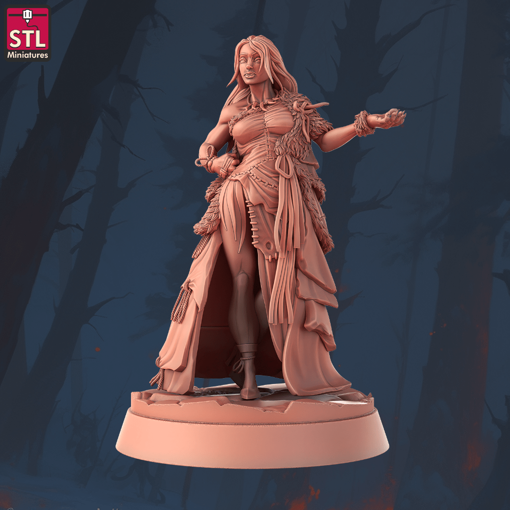 STL-Miniatures: Wolfshexe (Conan the Barbarian)