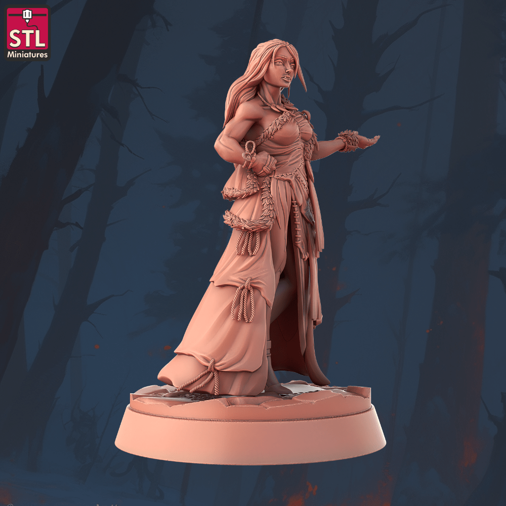 STL-Miniatures: Wolfshexe (Conan the Barbarian) – Bild 6