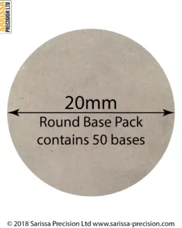 Sarissa Precision: Acryl Bases 20mm rund (50)