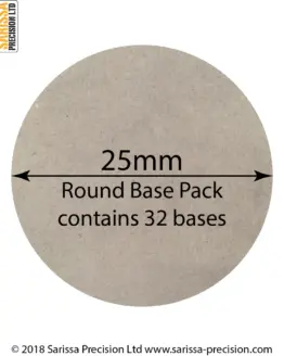 Sarissa Precision: Acryl Bases 25mm rund (32)