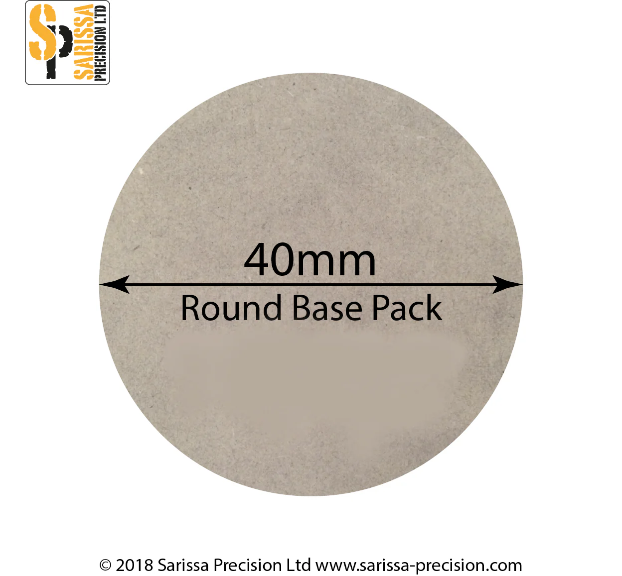 Sarissa Precision: Acryl Bases 40mm rund (12)