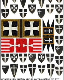 Hospitaller Shield and flag transfers 17 (Victrix)