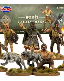 Victrix Miniatures: Dark Age Irish & Dogs (34 Warriors & 8 Dogs)