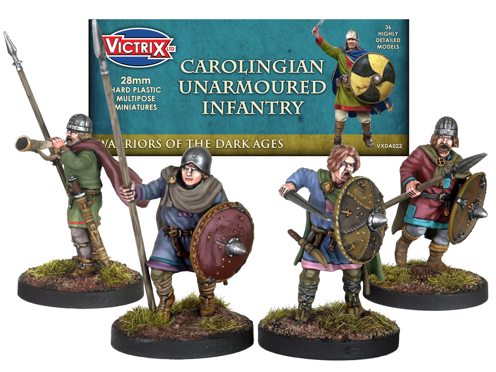 Victrix Miniatures: Carolingian Franks Unarmoured Infantry (36)
