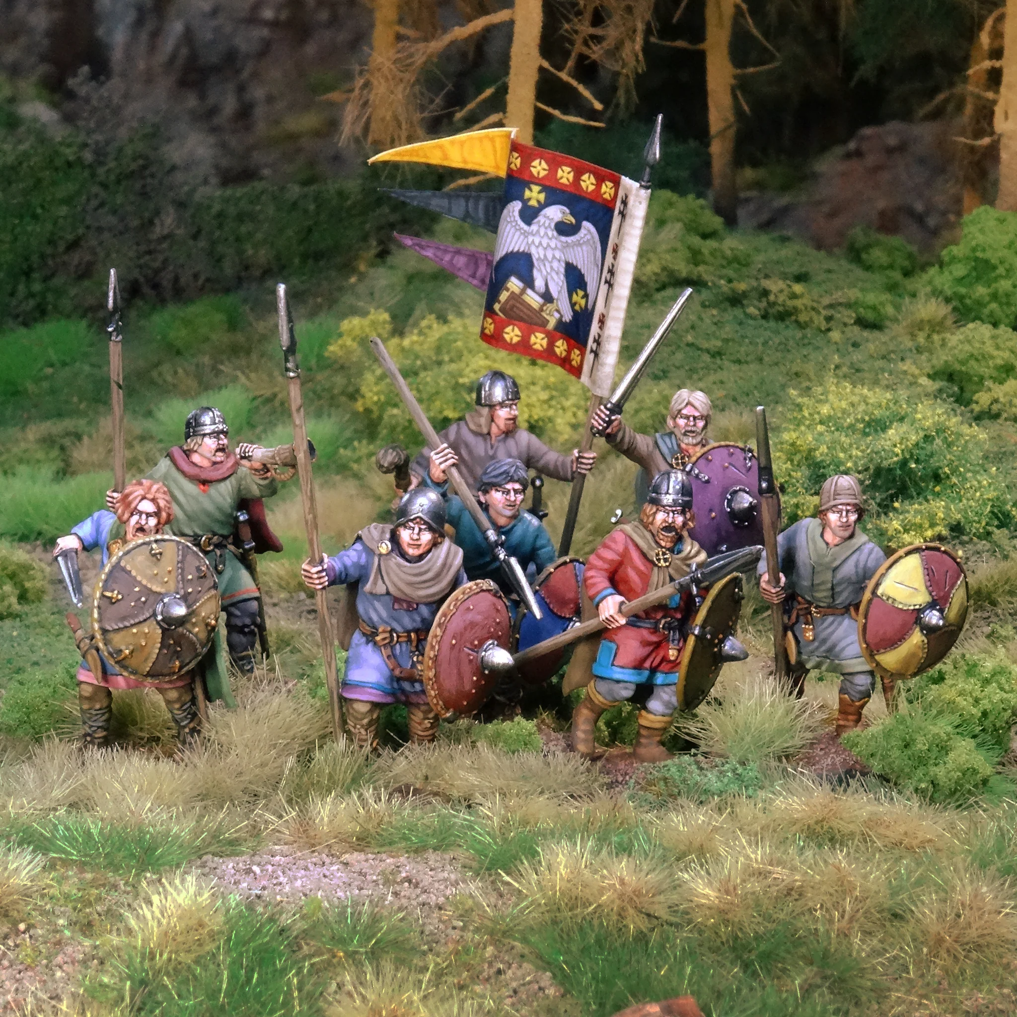 Victrix Miniatures: Carolingian Franks Unarmoured Infantry (36) – Bild 2