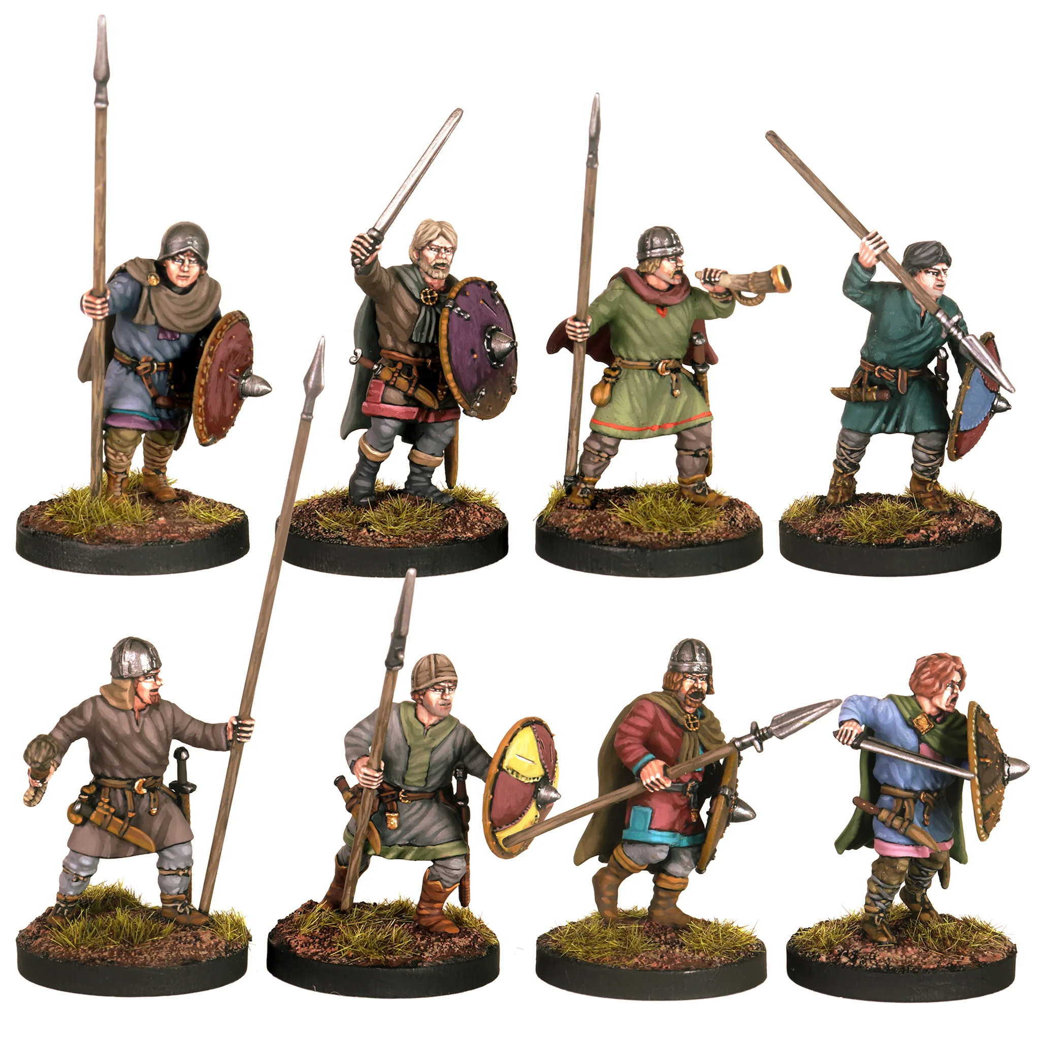 Victrix Miniatures: Carolingian Franks Unarmoured Infantry (36) – Bild 3